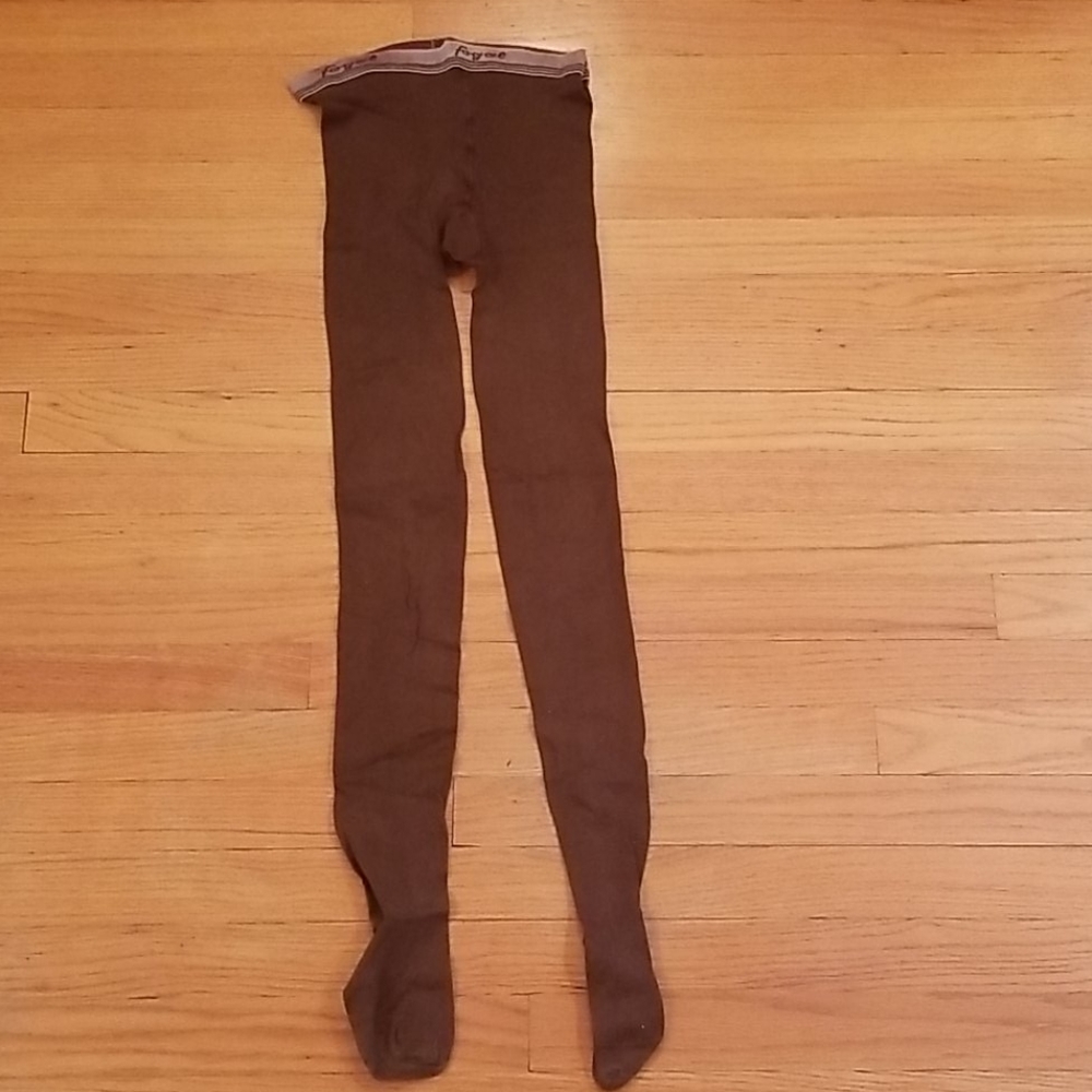 S Brown Thick Pantyhose